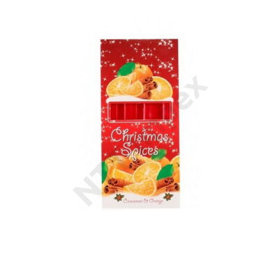 BRT7981GYKA Illatos gyertya 21x170mm Christmas Spices  Narancs/Fahéj