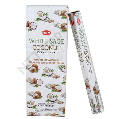 HEM1832FSHD HEM Füstölő 20db x 6 cs/dob. WHITE SAGE COCONUT