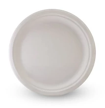 CHM1437FEED Bagasse kerek tényér 25cm 50db/cs