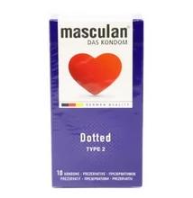 TNT0002DRHT MASCULAN "2" gumióvszer Dotted 10db-os