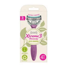 TNT7300DRBR WILKINSON Eldobható borotva XTREME3 Beauty ECO Green női 4db-os