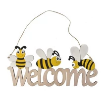 DDK5091LDLK Dísz welcome felirat, akasztós fa 30x13x0,5cm DD65091