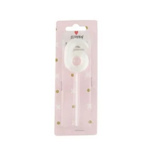 DDK7014GYTR Szülinapi számgyertya 6-s betűzős parafin 5cm fehér DD67014