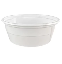 IDP1762FEED Műanyag gulyástál, leveses tál - 500 ml fedelezhető, fehér 48-50db/cs