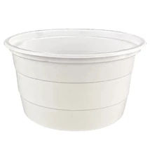 IDP1763FEED Műanyag gulyástál, leveses tál - 750 ml fedelezhető, fehér 48-50db/cs