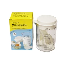 HKS6454FESE Konyhai mérő+mérőkanál szett 6pcs/ 9*14cm  HKS-6454
