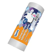 GLS8886HKSS Glossy köthető füles kukazsák 35