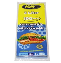 KEL1032FEKK Kelly uzsonnás és hütötasak 3l 25x35cm 100db-os