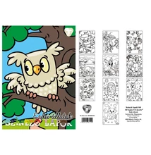 TTP6110PIEE Színező lapok T-Creativ A/4, 10 lapos, Erdei állatok