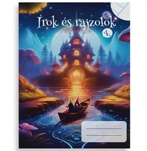 PTR0760PIIS Füzet pd kisalakú Írok és rajzolok IV. vonalas-sima 32 lapos