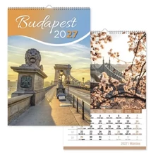 PTR6332PIEE Naptár fali pd Budapest 21x30 cm 2027