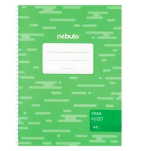NBT0434PIIS Füzet, ECO, spirál A5, sima, Nebulo