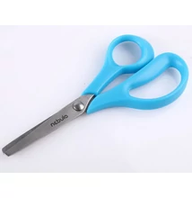 NBT8232PIIS Olló kerekített heggyel, iskolai, ergonomikus, 14 cm, színes kínálóban, Nebulo