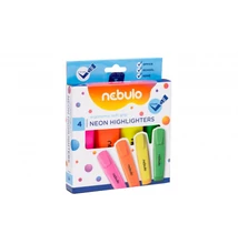 NBT8274PIIS Szövegkiemelő  készlet, 4 neon szín, Nebulo