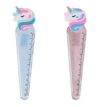 NBT8823PIIS Vonalzó, Unikornis mintával, 13 cm, Nebulo 