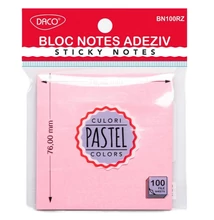 TTP3837PIIS Öntapadó jegyzettömb DACO, 76 x 76 mm, 100 lapos, pasztellrózsa BN100RZ