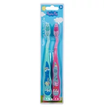 TNT8294DRSZ Peppa Malac gyermek fogkefe 2 db-os tapadókoronggal