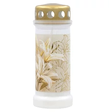 BLS0080GYKG Bolsius kegyeleti gyertya NR6L Lily WHI 12db/cs