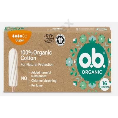 ZLD1915DRHT OB TAMPON ORGANIC 16DB SUPER