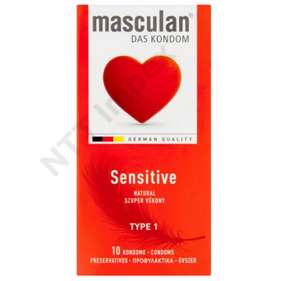 TNT0001DRHT MASCULAN "1" gumióvszer Sensitive 10db-os