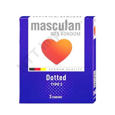 TNT0006DRHT MASCULAN "2" gumióvszer Dotted 3db-os