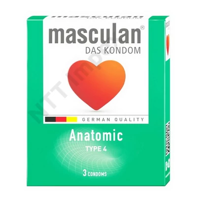TNT0008DRHT MASCULAN "4" gumióvszer Anatomic 3db-os