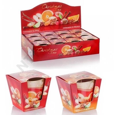 BRT1399GYPO Bartek poharas gyertya 115 gr Christmas Time 12db/cs