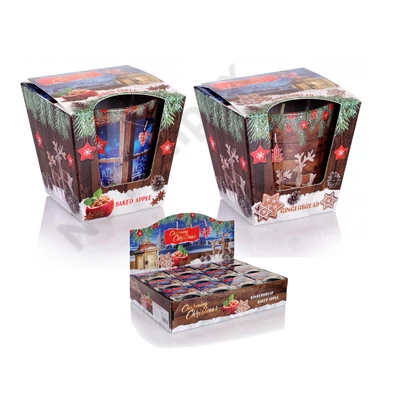 BRT4119GYPO Bartek poharas gyertya 115 gr Charming Christmas 12db/cs