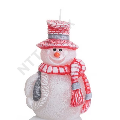 BRT5181GYKA Díszgyertya figurka Hóember figurka 125mm