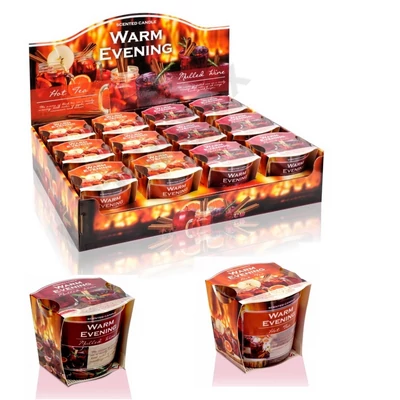 BRT5396GYPO Bartek poharas gyertya 115 gr Warm Evening 12db/cs