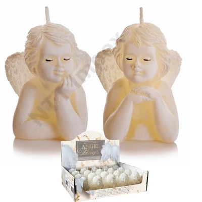 BRT6423GYKA Díszgyertya Angel Wings figurka 70 mm 20db/doboz