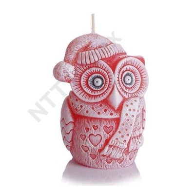 BRT6777GYDI Díszgyertya Winter Owl new figurka 100mm