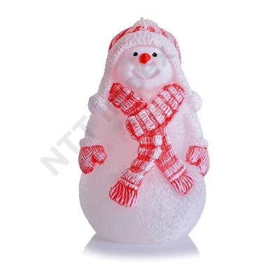 BRT6821GYKA Díszgyertya figurka Hóember 130mm