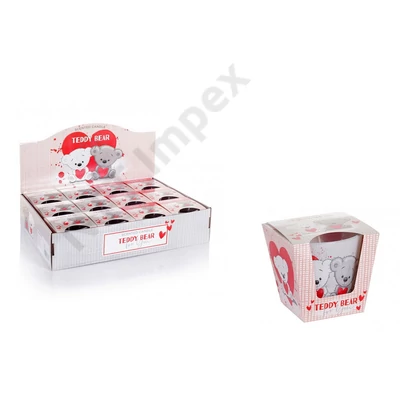 BRT6917GYPO Bartek poharas gyertya 115 gr Teddy Bear 12db/cs