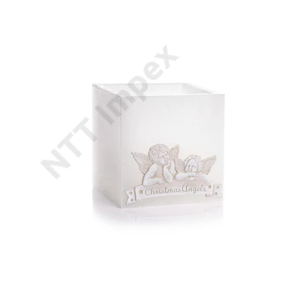 BRT7269GYLA LAMPION Christmas Angel Pearl 110x105 mm