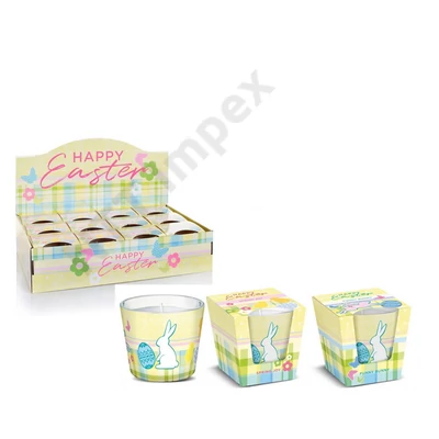 BRT7311GYPO Bartek poharas gyertya 115 gr Happy Easter 12db/cs