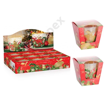 BRT8180GYPO Bartek poharas gyertya 115 gr Christmas Eve 12db/cs