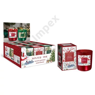 BRT8192GYPO Bartek poharas gyertya 150 gr Winter Time 12db/cs