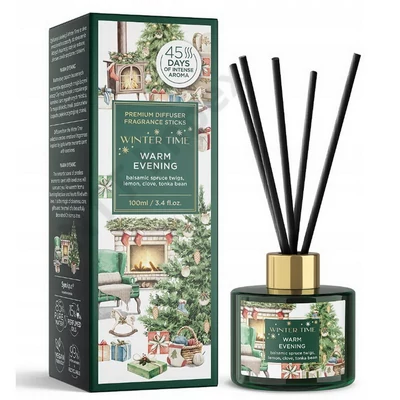 BRT8344ILSB Szobaillat diffúzor illatrudak 100ml Winter Time (Warm Evening)