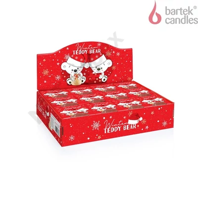 BRT8389GYPO Bartek poharas gyertya 115 gr Winter Teddy Bear 12db/cs