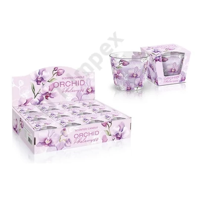 BRT8441GYPO Bartek poharas gyertya 115 gr Orchid Phalaenopsis 12db/cs 