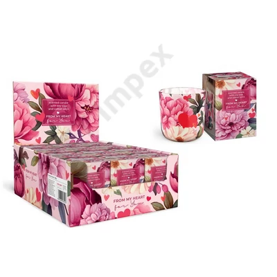 BRT8454GYPO Bartek poharas gyertya 150g From My Heart 12db/cs