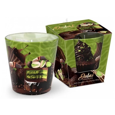 BRT8515GYPO Bartek poharas gyertya 115 gr Dubai Chocolate 12db/cs 