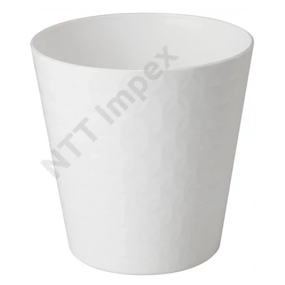 DDK5604HKMU Kaspó DIAMENT kerek 19 műa. 19x19cm fehér FP3750011