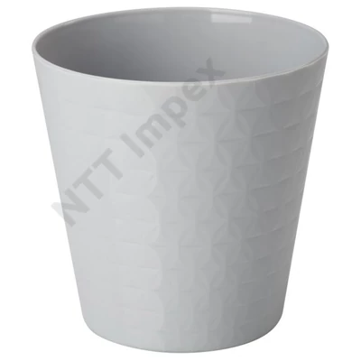 DDK5608HKMU Kaspó DIAMENT kerek 19 műa. 19x19cm szürke FP3750040