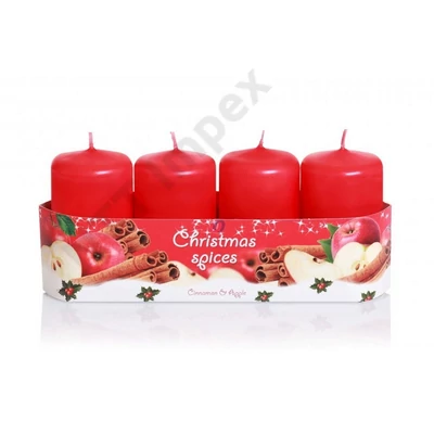 BRT8387GYKA ADVENTI Gyertya 40x70mm Christmas Spices Alma-Fahéj