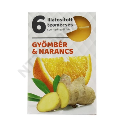 ADM0667GYIL Teamécses illatos A6 6db-os GYÖMBÉR & NARANCS