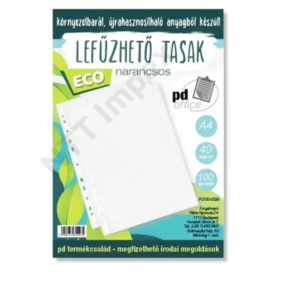 PTR0097PIID Lefűzhető tasak ECO A/4 40mic. 100db/cs