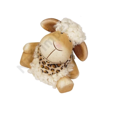 BDM0689LDLK Dekor bárány ülő 10cm B33677
