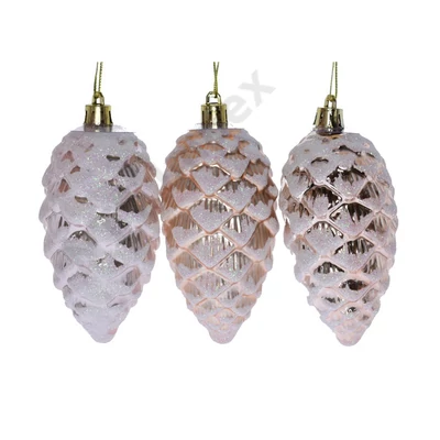 DDK0333LDLK Toboz műanyag, dobozban 10cm arany 3 féle S/3 DD50333